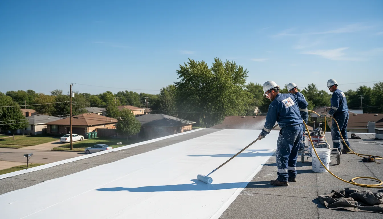 Commercial roof coating in Sunset, LA near me